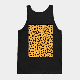 Dalmatian Print on Mustard Yellow Tank Top